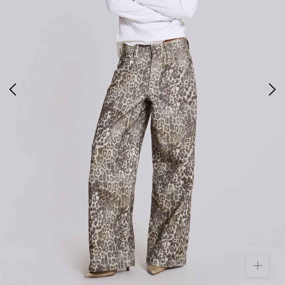 Jaded London Leopard Jeans